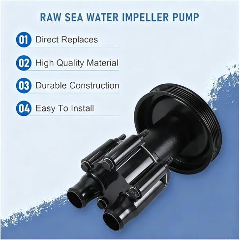Water Impeller Pump Compatible For Mercruiser Bravo 4.3L 5.0L .7L 6.2L 7.4L OEM 46807151A9 4672774A86 in Saudi Arabia