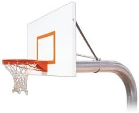 First Team Tyrant Extreme Steel In Ground Fixed Height Basketball System44; Grey in Saudi Arabia