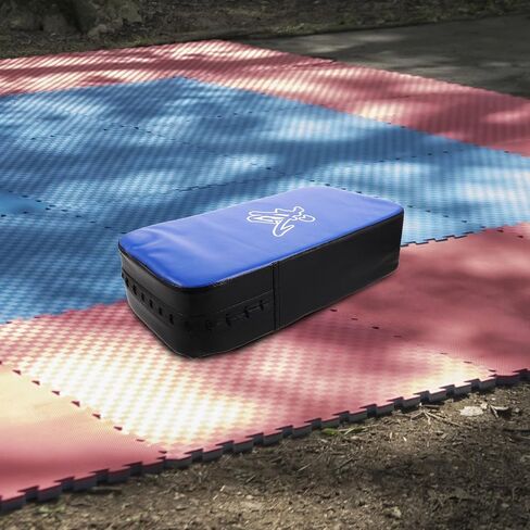 التايكوندو ركلة درع الأزرق سميكة بو فنون الدفاع عن النفس تدريب الملاكمة الركل ضرب الحرس لحماية الساق والفخذ معدات الملاكمة الرياضية in Kuwait