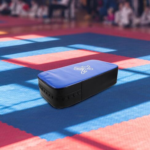 التايكوندو ركلة درع الأزرق سميكة بو فنون الدفاع عن النفس تدريب الملاكمة الركل ضرب الحرس لحماية الساق والفخذ معدات الملاكمة الرياضية in Kuwait