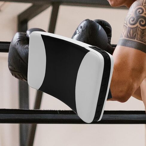 Didiseaon Taekwondo Kicking Pads Martial Arts Punching Targets Large Black and White Curved Handheld Training Shields for Sparring and Kickboxing Sessions in Saudi Arabia