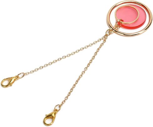 ZJchao Stylish Face LanyardAlloy Face Cover Holder Jewelry Accessory for Business Trips - 5.1in in Saudi Arabia