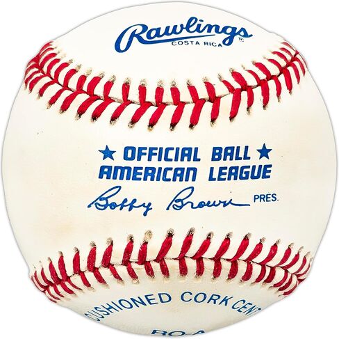 Ted Lepcio Autographed Official AL Baseball, Detroit Tigers SKU #225556 in Saudi Arabia