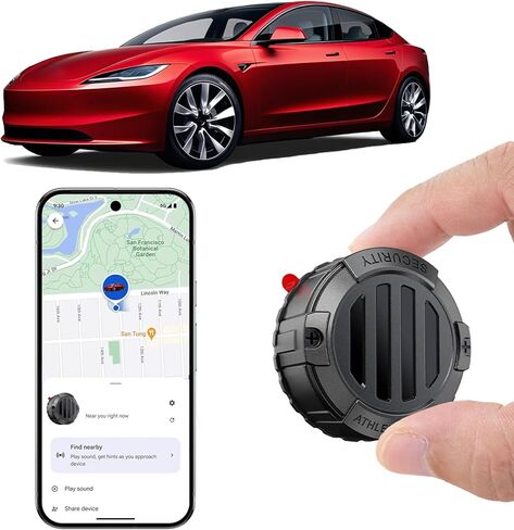 Mini GPS Tracker للمركبات - جهاز تعقب السيارات المغناطيسي ، Hidden | تتبع الوقت الحقيقي | لا توجد رسوم شهرية إضافية | عمر البطارية الطويل ، يعمل موقع Air Smart Car Locator مع Find My (iOS فقط) in Kuwait