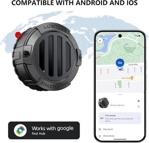 Mini GPS Tracker للمركبات - جهاز تعقب السيارات المغناطيسي ، Hidden | تتبع الوقت الحقيقي | لا توجد رسوم شهرية إضافية | عمر البطارية الطويل ، يعمل موقع Air Smart Car Locator مع Find My (iOS فقط) in Kuwait