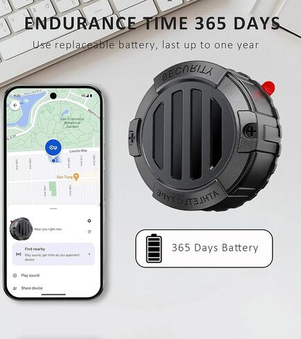 Mini GPS Tracker للمركبات - جهاز تعقب السيارات المغناطيسي ، Hidden | تتبع الوقت الحقيقي | لا توجد رسوم شهرية إضافية | عمر البطارية الطويل ، يعمل موقع Air Smart Car Locator مع Find My (iOS فقط) in Kuwait