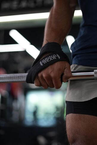 Deadlift Straps, Professional Weight Lifting Wrist Straps, Multipurpose, Heavy Duty Cotton, Black in Saudi Arabia