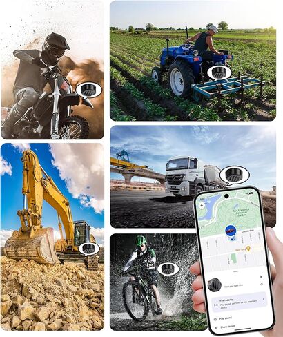 Mini GPS Tracker للمركبات - جهاز تعقب السيارات المغناطيسي ، Hidden | تتبع الوقت الحقيقي | لا توجد رسوم شهرية إضافية | عمر البطارية الطويل ، يعمل موقع Air Smart Car Locator مع Find My (iOS فقط) in Kuwait