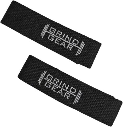 Deadlift Straps, Professional Weight Lifting Wrist Straps, Multipurpose, Heavy Duty Cotton, Black in Saudi Arabia