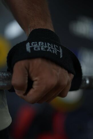 Deadlift Straps, Professional Weight Lifting Wrist Straps, Multipurpose, Heavy Duty Cotton, Black in Saudi Arabia