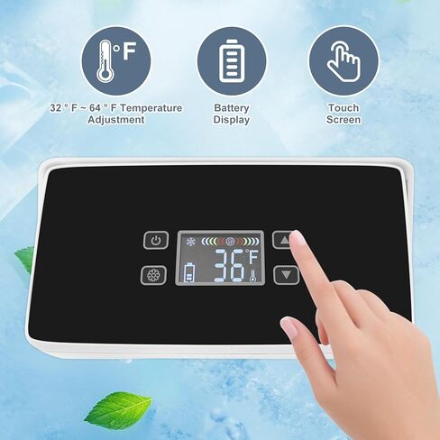 Electric Insulin Cooler Travel Case Box, Insulin Fridge Portable Insulin Refrigerator, Diabetic Travel Case, 32℉-64℉Temperature Control LCD Display(Large) in Kuwait