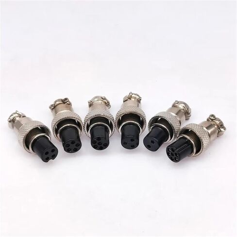 Only Female Plugs 7/16 Inch GX12 Cable Connector 2Pin 3pin 4pin 5pin 6pin 7Pin 1Pcs(5Pin Female Plug) in Saudi Arabia