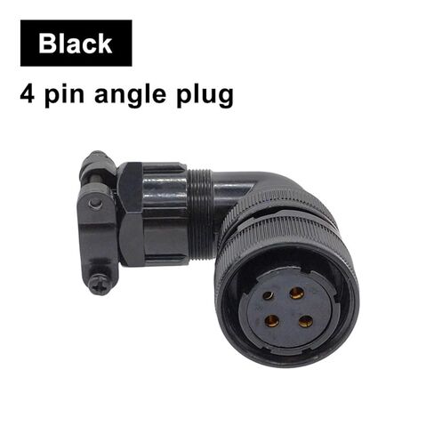 YD28 Connector YD28-15 Servo Motor Plugs Socket YD28K4T 4pin 15pin 1Pcs(Black-4 pin Plug) in Saudi Arabia