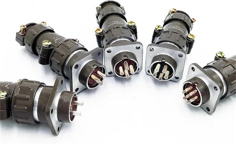P20 Connector 2.3.4.5.7 Core 20mm Plugs Aand Socket P20K2Q P20J2Q Female Male 1Pcs(P20K11Q 7Pin) in Saudi Arabia