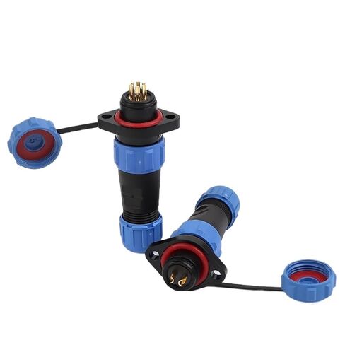 SP13 Flange Type Connector Plugs Socket Electrical Cable Wire IP68 Industrial Connectors Male Female(SP13-2F) in Saudi Arabia