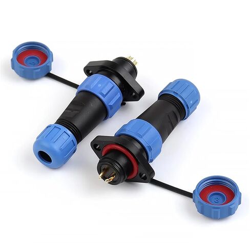 SP13 Flange Type Connector Plugs Socket Electrical Cable Wire IP68 Industrial Connectors Male Female(SP13-2F) in Saudi Arabia