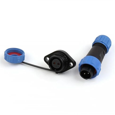SP13 Flange Type Connector Plugs Socket Electrical Cable Wire IP68 Industrial Connectors Male Female(SP13-2F) in Saudi Arabia
