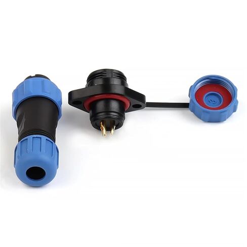 SP13 Flange Type Connector Plugs Socket Electrical Cable Wire IP68 Industrial Connectors Male Female(SP13-2F) in Saudi Arabia