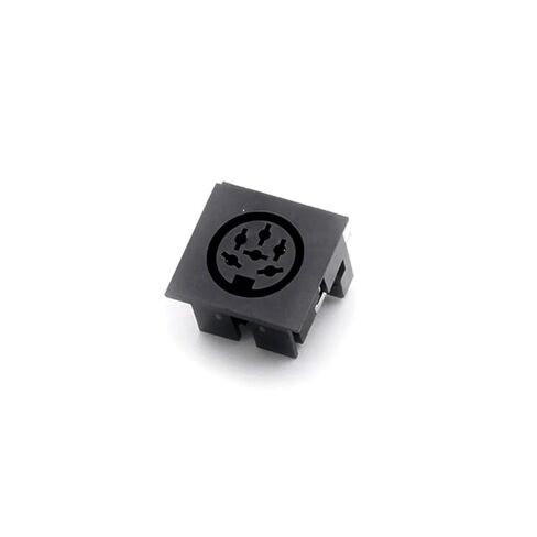 100Pcs/lot 6Pins DIN Female Jack PCB Panel Mount Right Angle / 90 Degree Socket Chassis Terminal in Saudi Arabia