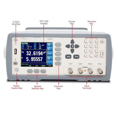 Precision LCR Bridge Meter Benchtop LCR Instruments Data Logger with Test Signal Level 0.01Vrms~2.00Vrms (10mV Step) Frequency 10Hz～200kHz Resolution 0.001Hz Average 1~256 SCPI/Modbus Protocol in Saudi Arabia