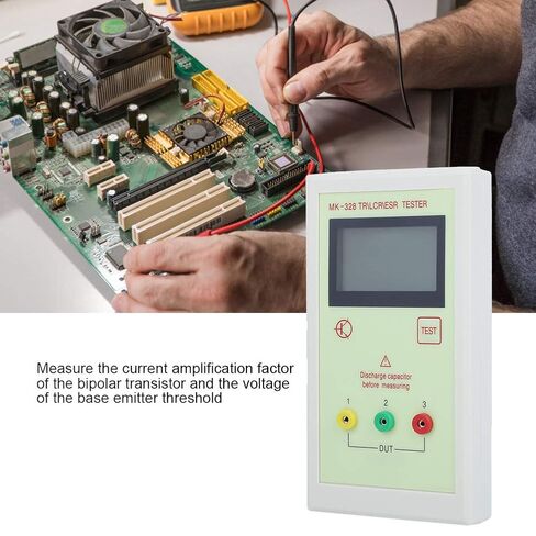 MK328 Transistor Tester High Precision Digital Meter for Electronics Engineers Hobbyists and Technicians with 3 Test Pens and Motherboard in Saudi Arabia