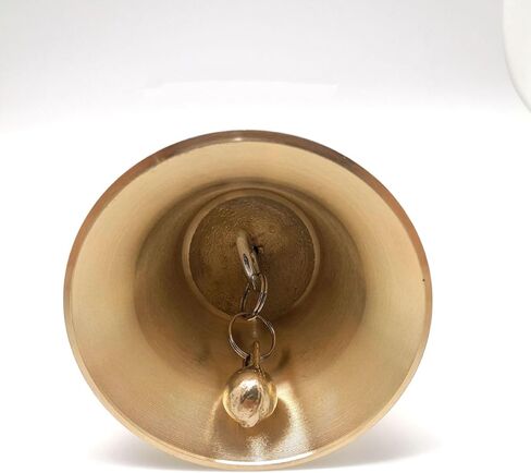 Solid Brass Hand Bell with Wooden Handle, Service Call Bell for Elderly Care, Teaching, Training in Saudi Arabia