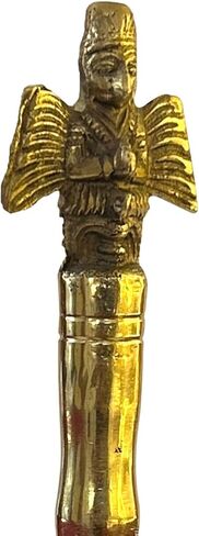 Pure Brass Puja Ki Ghanti for Mandir | Handcrafted Pooja Bell for Aarti | Traditional Temple Ghanti for Home & Office Worship | Prayer bell in Saudi Arabia