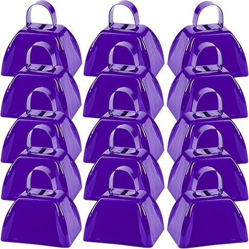 15 حزمة من أجراس البقر المعدنية الخضراء مقاس 7.62 سم ​​للأحداث الرياضية، جرس البقرة بصوت عالٍ مع مقابض، أجراس البقر الصغيرة ذات الجرس اليدوية لألعاب كرة القدم، وحفلات الزفاف، والمزرعة in Kuwait