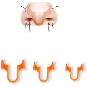 Mute Nasal Dilator Snoring Solution，Snore Less & Sleep Better，Nasal Strip Alternative，Comfortable Breathing Aids for Better Sleep & Improved Airflow，1x Small & 1x Medium&1x Large - Reusable in Saudi Arabia