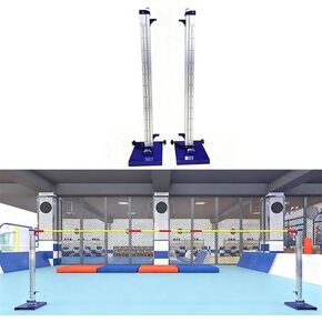 زوج واحد من معدات أحداث القفز المصنوعة من الألومنيوم، مجموعة معايير القفز العالي، مع إطارات قوائم قابلة للتعديل، مجموعة أعمدة القفز العالي للمدرسة، من أجل لقاء ألعاب القوى الرياضية in Kuwait