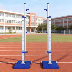 Portable High Jump Standards Pole,Moveable Base Stand,Athletic High Jump Training Equipment,50 to 260cm Adjustable Height,for Track & Field in Kuwait