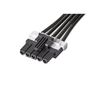 مجموعة كابلات Molex/Waldom، 145135-0510، Mini-Fit TPA2-to-Mini-Fit TPA2 Off-The-Shelf (OTS) - صف واحد - طول 1.0 متر - 5 دوائر - أسود. (18 عنصر/عناصر) in Kuwait
