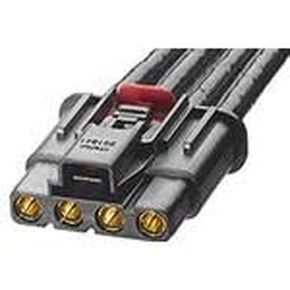 Molex/Waldom، 45141-0410، مجموعة كابلات MultiCat-to-MultiCat Off-The-Shelf (OTS) أنثى صف واحد بطول 1.0 متر 8 AWG 4 دوائر مفتاح A أسود (2 عنصر/عناصر) in Kuwait