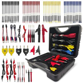 76 PCS Automotive Test Lead Kit, Multimeter Test Leads Set with Back Probes, Alligator Clips, Banana Plug Adapters & Silicone Wires, 1000V/32A Electrical Test Kit for Car Circuit Diagnostics in Kuwait