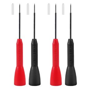 UMLIFE 4 Pack 2mm Extended Needle Test Probes, 600V/10A Non-Destructive Insulation Wire Piercing Needle Stainless Steel Extra Thin Electrical Needle multimeter Probe for Fluke Meter Test Lead in Kuwait