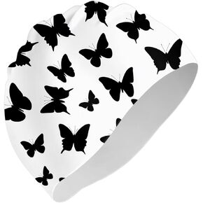 قبعة سباحة من السيليكون ناعمة ومقاومة للماء ومتينة، ومرونة مضادة للانزلاق تحافظ على الشعر جافًا ولطيفًا للنساء والفتيات والرجال in Kuwait