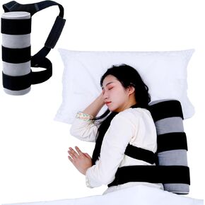 Side Sleep Trainer for Positional Sleep Apnea - Anti Snoring Device to Prevent Back Sleeping, Sleep Positioner for Snore Relief & Better Breathing | Lightweight, Comfortable & Effective, Long Foam in Saudi Arabia