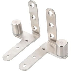 Toyvian 2pcs Invisible Hinges for Cabinets Stainless Steel Rotating Cupboard Hinges Easy to Install Smooth Operation for Doors and Windows in Saudi Arabia