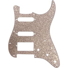 D'Andrea Pro Stratocaster Pickgaurd S/S/H 11 فتحة 4 طبقات مصنوعة في الولايات المتحدة الأمريكية (ذهبي لامع) in Kuwait