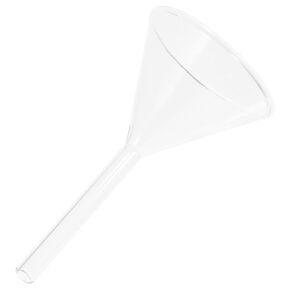 GARVALON Scientific Glass Funnel 75mm Triangular Stem for Lab Liquid Filtration and Chemical Transfer, Glass Filter Funnel with Mouth for Laboratory Use in Kuwait