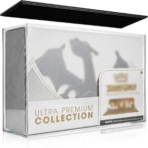 حافظة عرض UPC أكريليك شفافة (غير متوافقة مع MEW 151 UPC)، حافظة عرض للحماية من الأشعة فوق البنفسجية لمجموعة فائقة الجودة، واقي مقاوم للغبار بجودة المتحف مع غطاء أسود - 13.3 بوصة × 8.4 بوصة × 3.9 بوصة in Kuwait