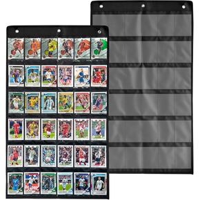 2 Pack 36 Cards Display Case, PET Baseball Card Display Case, Sport Card Holder - Football Basketball Trading Card Wall Display in Kuwait