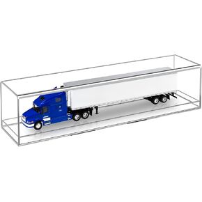 1:64 Scale Trucks Display Case with Plastic Base - Acrylic Model Train Truck Display Boxes - Dustproof Showcase for Collectibles Memorabilia in Kuwait