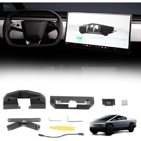 Screen Swivel Mount for Tesla Cybertruck 2024 2025 Left/Right/Up/Down 40° Rotating Four Directions Aluminium Alloy Tesla Screen Rotating Bracket Cybertruck Accessories 2025 in Kuwait