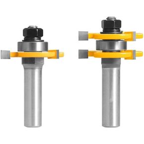 قاطعة لسان ذات ثلاث أسنان وثلاثة حواف على شكل حرف T لطحن الأرضيات الخشبية (8 × 47.6) in Kuwait