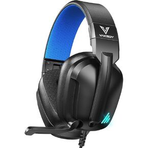 HW11 Gaming Headset لـ PS4 ، PS5 ، Xbox Series X ، الكمبيوتر الشخصي ، التبديل ، سماعات الألعاب مع ميكروفون إلغاء الضوضاء ، سماعات الكمبيوتر مع مقبس صوتي 3.5 مم ، تصميم قابل للطي (أسود) in Kuwait