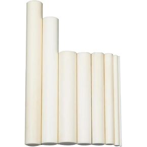 قضيب سيراميك الألومينا - دبوس وتد مقاوم لدرجات الحرارة العالية، أو المكبس، أو عمود التحريك، قطر 2-30 مم، عزل اكسيد الالمونيوم للاستخدام الصناعي والمعملي (20 × 100 قطعة واحدة) in Kuwait