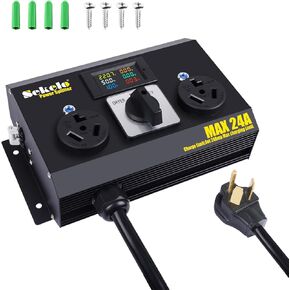 مفتاح شحن يدوي للمركبات الكهربائية والمجفف، غطاء من الألومنيوم، NEMA 10-30، 240 فولت، 24 أمبير كحد أقصى، قاطع أمان هيدروليكي، محدد يعمل يدويًا، التوصيل والتشغيل in Kuwait