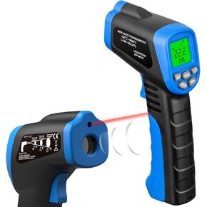HOLDPEAK 981C ميزان حرارة رقمي بالليزر بالأشعة تحت الحمراء غير ملامس، مسدس درجة حرارة الأشعة تحت الحمراء للقراءة الفورية -58 إلى 1022 درجة فهرنهايت (-50 إلى 550 درجة مئوية) للطهي، والشواية، وفرن البيتزا، والشواية، والمحرك، والتدفئة والتهوية وتكييف الهواء، in Kuwait