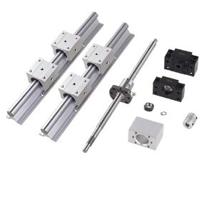 SFU1204 الكرة اللولبية 600-1500 مم + 1204 صامولة + مبيت + دعم نهاية BKBF10 + اقتران + 2 أدلة خطية R12 + 4 أدلة R12UU (SBR-600 SFU-600) in Kuwait